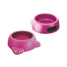COMEDOURO PLAST. GLAMOUR FURACAOPET N1 - 260 ML (ROSA)