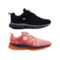 Kit 2 Tênis Esportivo GT3 Asc Cardaço Conforto Fitness Caminha Longa Pisada Leve-Feminino