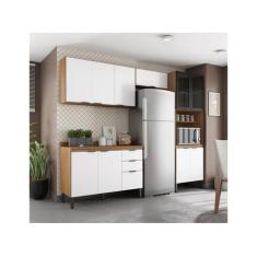 Cozinha Completa Modular Firenze 5 Peças Composição 2 Amêndola Touch B