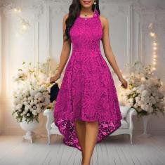 Vestido Plus Size Batizado 13 Renda Aniversario Festa Formatura - Bell