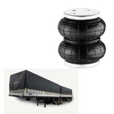 Bolsa Pneumatica Carreta Randon Eixo Direcional - Globo