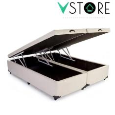 Cama Box Baú Queen Bravus 158x198x38cm Várias Cores - Vstore - V-STORE
