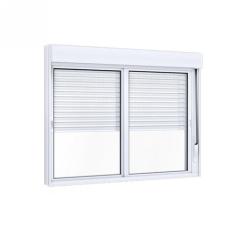 Janela de Alumínio Veneziana 120x120cm com Persiana Black Out Integrad