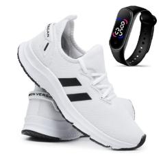 Tênis Treino Academia e Caminhada Movement SV + Relógio, Branco, 34