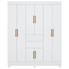 Guarda Roupa Casal 08 Portas 82060 Branco Demobile Branco