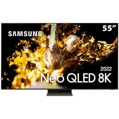 Smart TV 55" Neo QLED 8K Samsung 55QN700B Mini LED, Processador com IA, Som em Movimento Virtual, Tela sem limites, Ultrafina, Única Conexão
