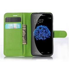 DOOGEE Y100 Pro, capa carteira flip de couro PU premium com compartimento para cartão, suporte e fecho magnético [capa interior à prova de choque de TPU] Compatível com DOOGEE Y100 Pro