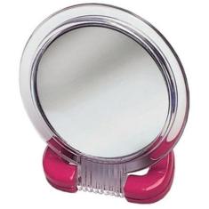 Espelho Normal Com Suporte e Aumento 2 Vezes - MARCO BONI, Rosa