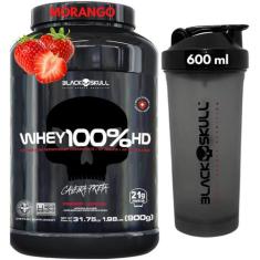 Whey Protein 100% HD Pure POTE 900g + COQUETELEIRA 600ml - Kit Black S