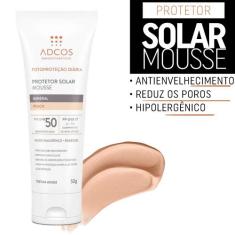 Fotoproteção Protetor Solar Mousse Fps50 40g Adcos, Peach