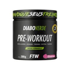 Suplemento Em Pó Pre Treino Pre Workout Pote 300g FTW DIABO VERDE, 300