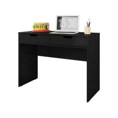 Escrivaninha New 1 Porta 2 Gavetas Preto - Olivar Móveis