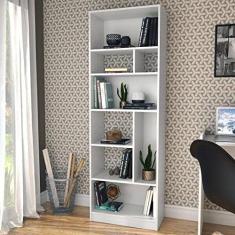 Estante para Livros 8 Nichos Roma Nova Mobile Branco