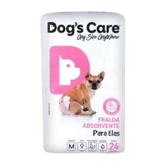Fralda Para Femeas Tam M - Pacote Com 24 Unidades - Dogs Care, M