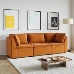 Sof  Modular 2 M dulos Canto 1 M dulo Central Zen Cabecasa Ma