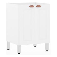 Balcão De Cozinha Sem Tampo 60cm 2 Portas Cristal Luciane Móveis