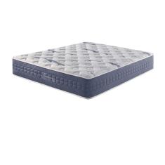 Colchão King California Molas Ensacadas Visco Gel Linho Azul