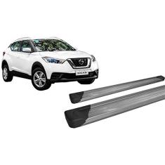 Estribo Nissan Kicks Plataforma De Aluminio Prata