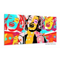 Quadro Decorativo Pop Art Marilyn Monroe 120x60 sala