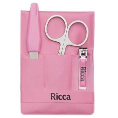 Ricca Kit Manicure Infantil Cores Sortidas (Rosa Ou Azul) 1 Unidade