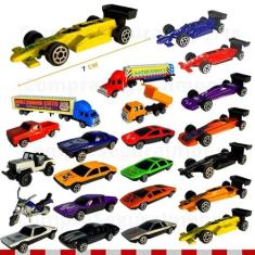 Kit Coleção Carrinhos 25 Peças  Caminhões e Carretas Brinquedo - toys