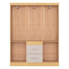 Guarda Roupa Casal Ambiente Milão 6 Portas Damasco Off White – Poquema