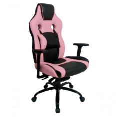 Cadeira Gamer Com Almofada Linha Gamer Racing Rosa - DESIGN OFFICE MÓV