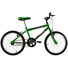 Bicicleta Infantil Cross Aro 20 Kids Verde - Dalannio Bike