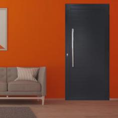 Porta Lambril de Alumínio 210 X 80cm com Puxador Linha 30 Lado Direito