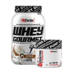 Kit Whey Protein Gourmet Pote 907g + Creatina Extreme Pump Elite Serie
