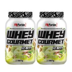 Kit 2X Whey Protein Gourmet 907g Pote - FN Forbis Nutrition, Único, Pi