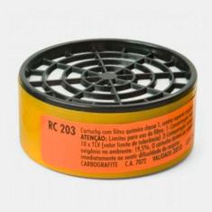 Cartucho com Filtro RC 203 para Máscaras CG 306 Carbografite, Preto
