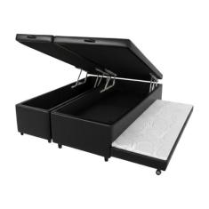 Cama Box Bau Queen Com Auxiliar Espuma Ortopédica material sintético 1