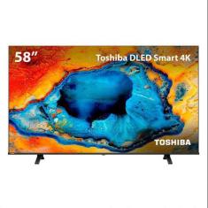 Smart TV Toshiba 58 Polegadas DLED 4K 58C350NS, Preto, Bivolt