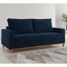 Sofá Living 3 Lugares 180cm Veludo Lívia - Viero