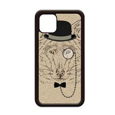 Estilo britânico delicado chapéu de lobo laço vidro para iPhone 12 Pro Max capa para Apple Mini Mobile Case