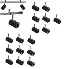 Kit 16 Spot Trilho Perfilado Eletro calha Par20 Bulbo OL8