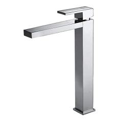 Torneira Misturador Monocomando Quadrada Lavatório - Alta