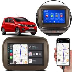 Kit Multimídia Mp5 Mobi 2017 A 2022 7 Pol Touch-screen Carplay + Câmer