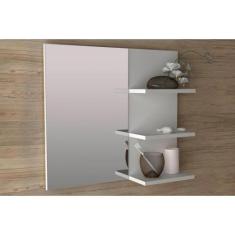 Armário p/ Banheiro BN3608 c/ Espelho cor Branco - Tecno Mobili
