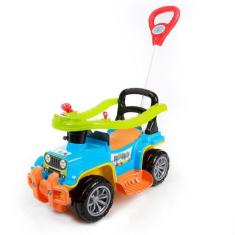 Carrinho De Passeio Infantil Quadriciclo Com Empurrador e Buzina Maral