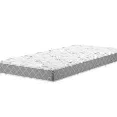 Colchão Espuma Solteiro D23 14cm 1,88m 78cm Double Face Mobi Xadrez Preto