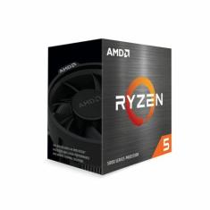 PROCESSADOR AMD RYZEN 5 5600 3.5GHz (TURBO 4.4GHz) 32MB CACHE AM4 100-100000927BOX, Cerâmica cinza