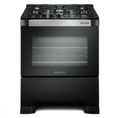 Fogão 5 Bocas Mueller Decorato Vetro Preto Bivolt