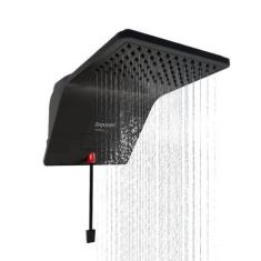Ducha Chuveiro Eletrônica com Led Ducali Zagonel - Preta, 220V