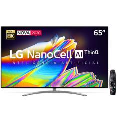 Smart Tv Lg 65" Nanocell 8K Ips Nanocell Wifi Bluetooth Hdr Inteligência Artificial Thinqai Google A