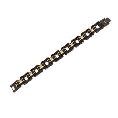 Pulseira de Aço Inox Modelo Corrente com 17mm de largura Black