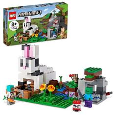 LEGO Minecraft The Rabbit Ranch 21181 Building Kit; Toy Bunny House Playset; Presente para crianças e jogadores com mais de 8 anos (340 peças)