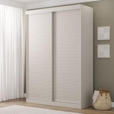 Guarda Roupas Samambaia 2 Portas Ripado CabeCasa MadeiraMadeira Off White