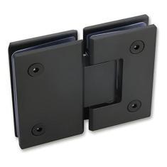 Dobradiça 1010 Preta Inox 180 Porta Box Vidro Gv48 Escovado